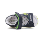 D.D.Step sandale baieti cu LED 26-31 Royal Blue cu naveta