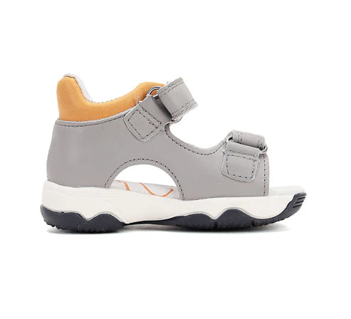 D.D.Step sandale baieti cu LED 26-31 Grey cu busola