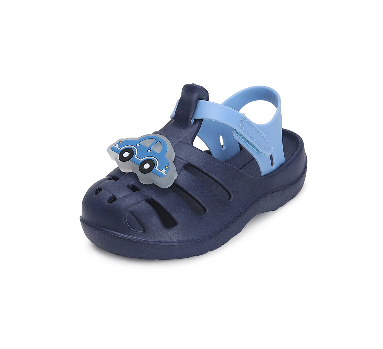 D.D.Step sandale baieti din cauciuc cu LED 26-31, Royal Blue masinuta Imagine secundară a produsului