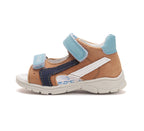 D.D.Step sandale baieti Ponte20 supinati 28-33 Chocolate cu albastru