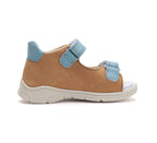 D.D.Step sandale baieti Ponte20 supinati 22-27  Chocolate cu albastru