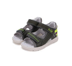 D.D.Step sandale baieti Ponte20 supinati 22-27 Dark Grey cu rechin