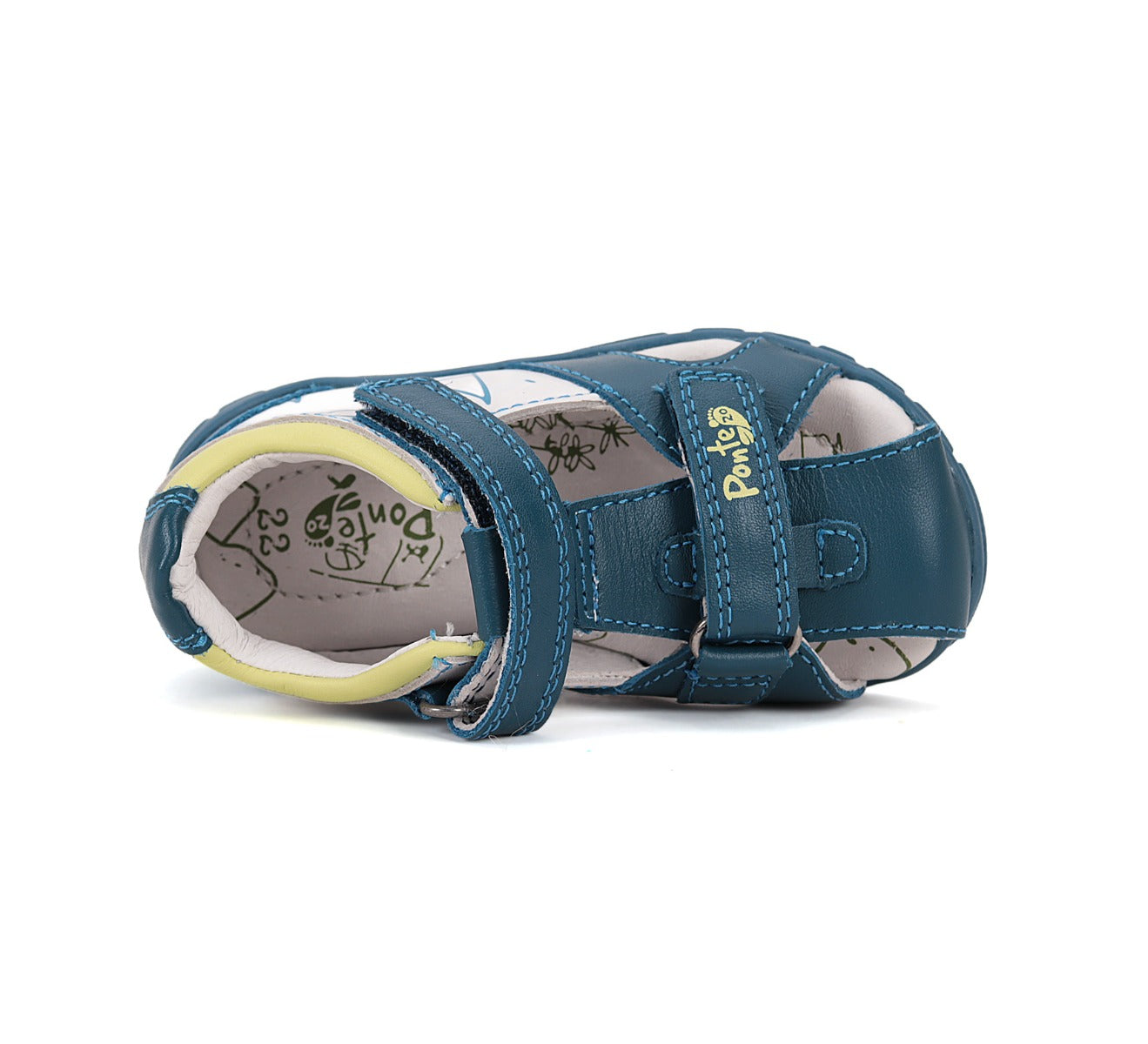 D.D.Step sandale baieti Ponte20 supinati 22-27  Royal Blue cu vaporase