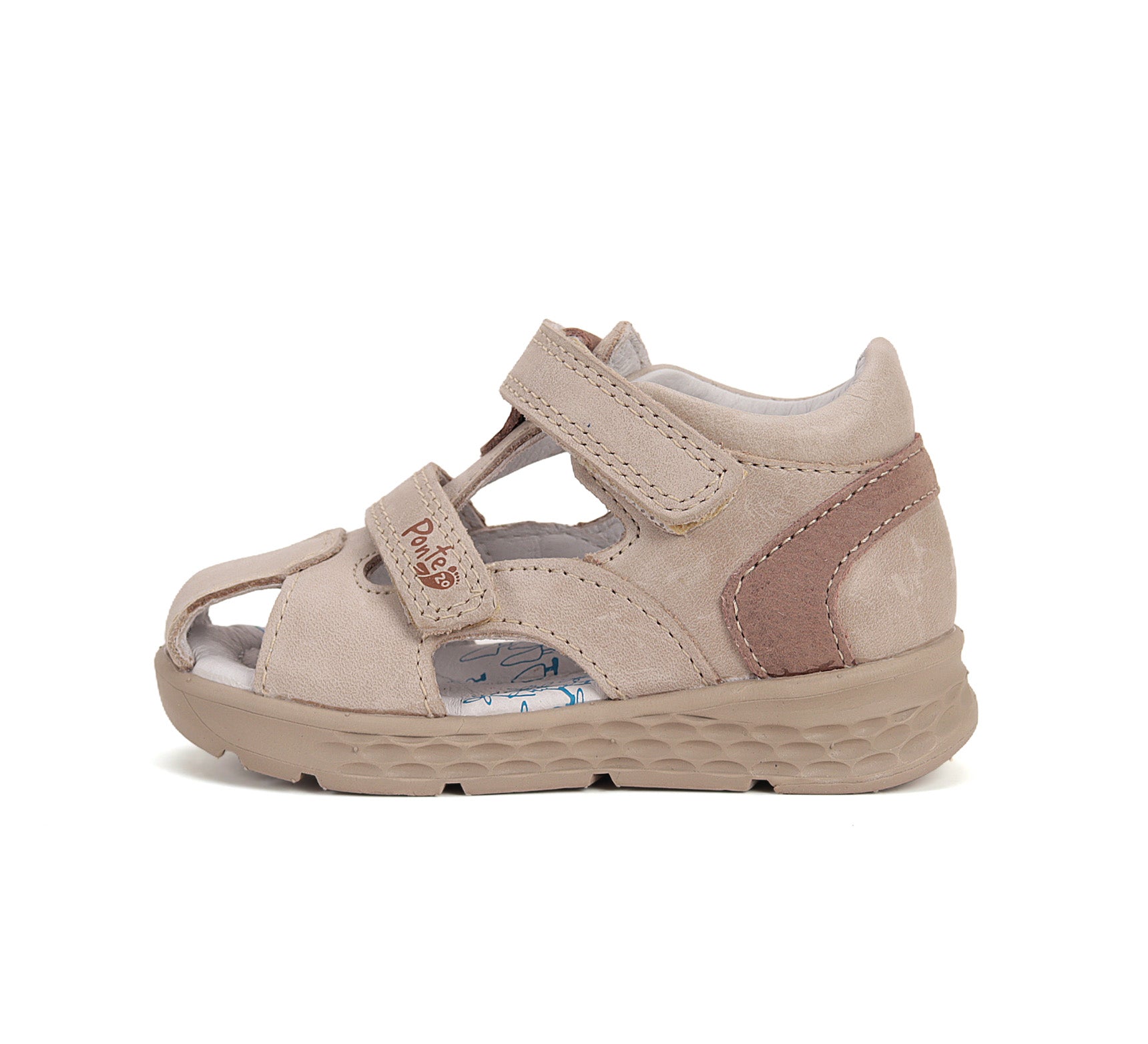 D.D.Step sandale baieti Ponte20 supinati 28-33 Cream cu maro