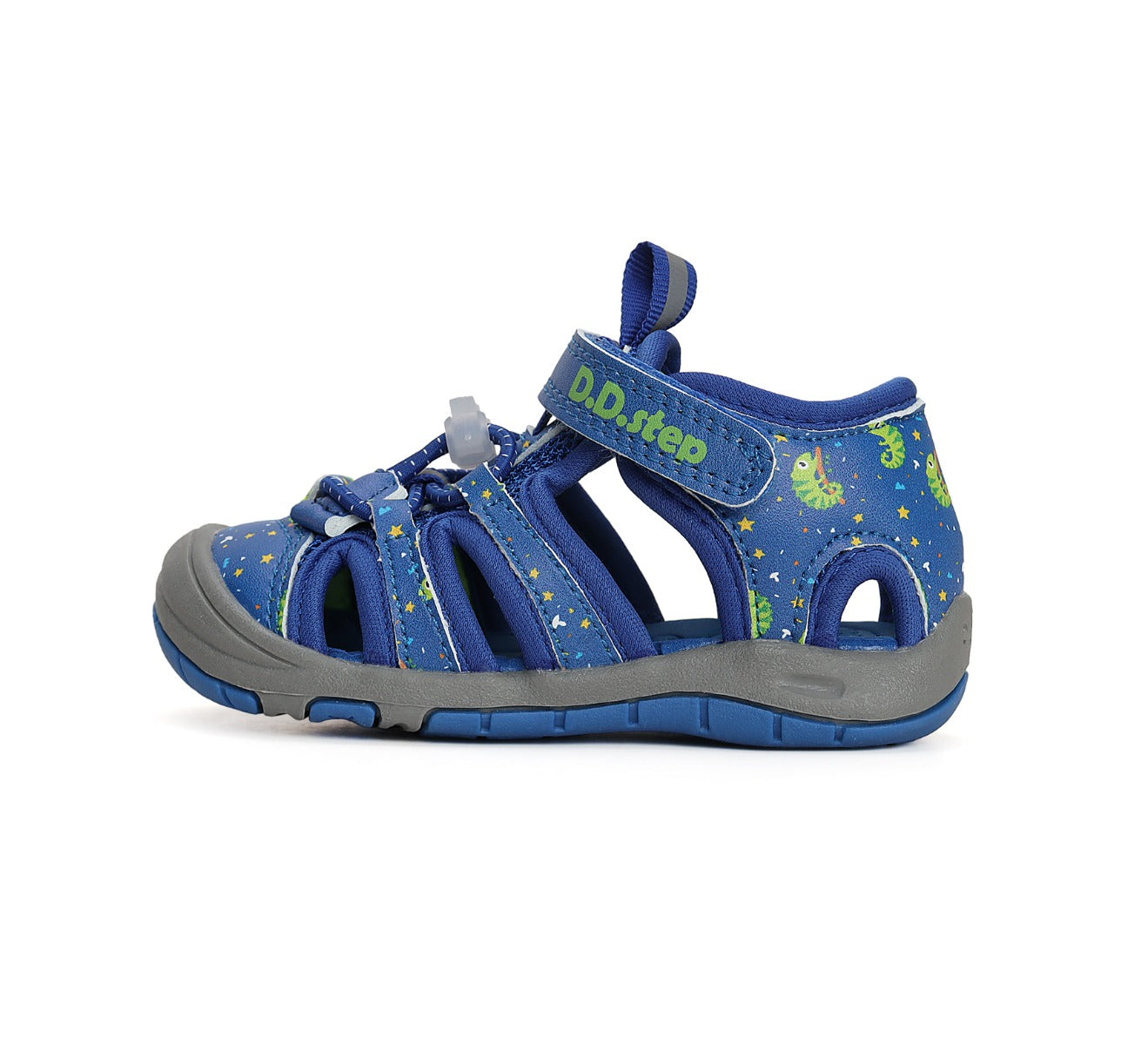 D.D.Step sandale baieti "Quick Dry" 20-25 Bermuda Blue cu cameleon