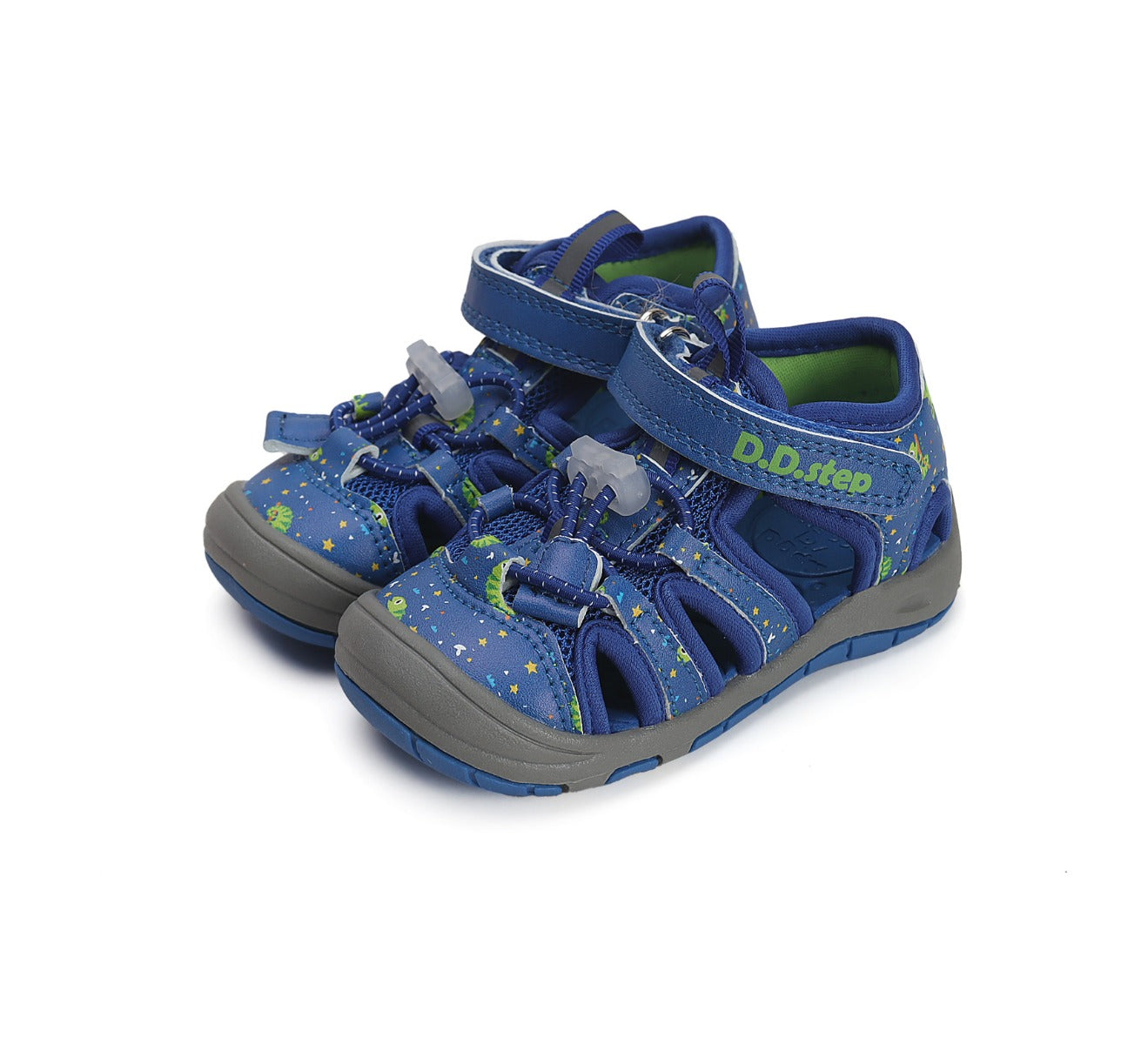 D.D.Step sandale baieti "Quick Dry" 20-25 Bermuda Blue cu cameleon Imagine principală a produsului