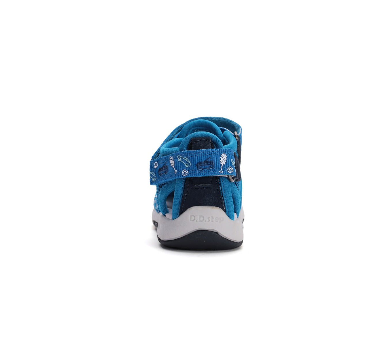 D.D.Step sandale baieti "Quick Dry" 20-25 Bermuda Blue cu masini