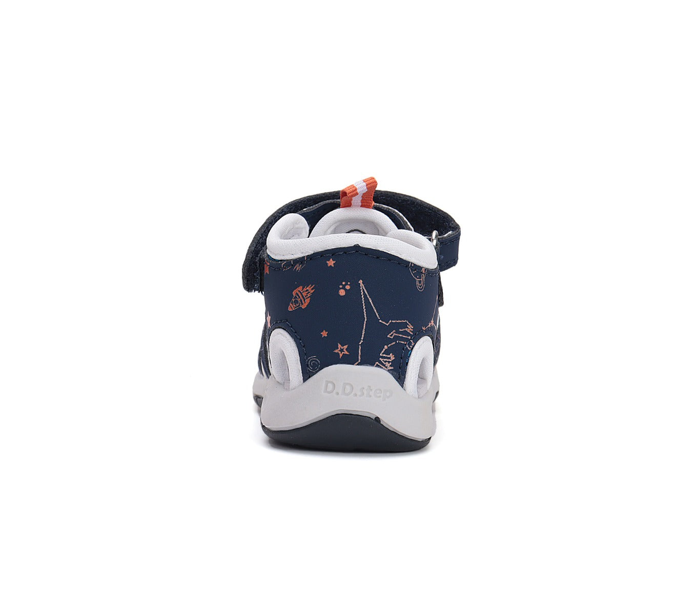 D.D.Step sandale baieti "Quick Dry" 20-25 Bermuda Blue cu stele