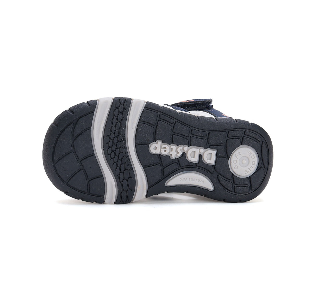 D.D.Step sandale baieti "Quick Dry" 20-25 Bermuda Blue cu stele