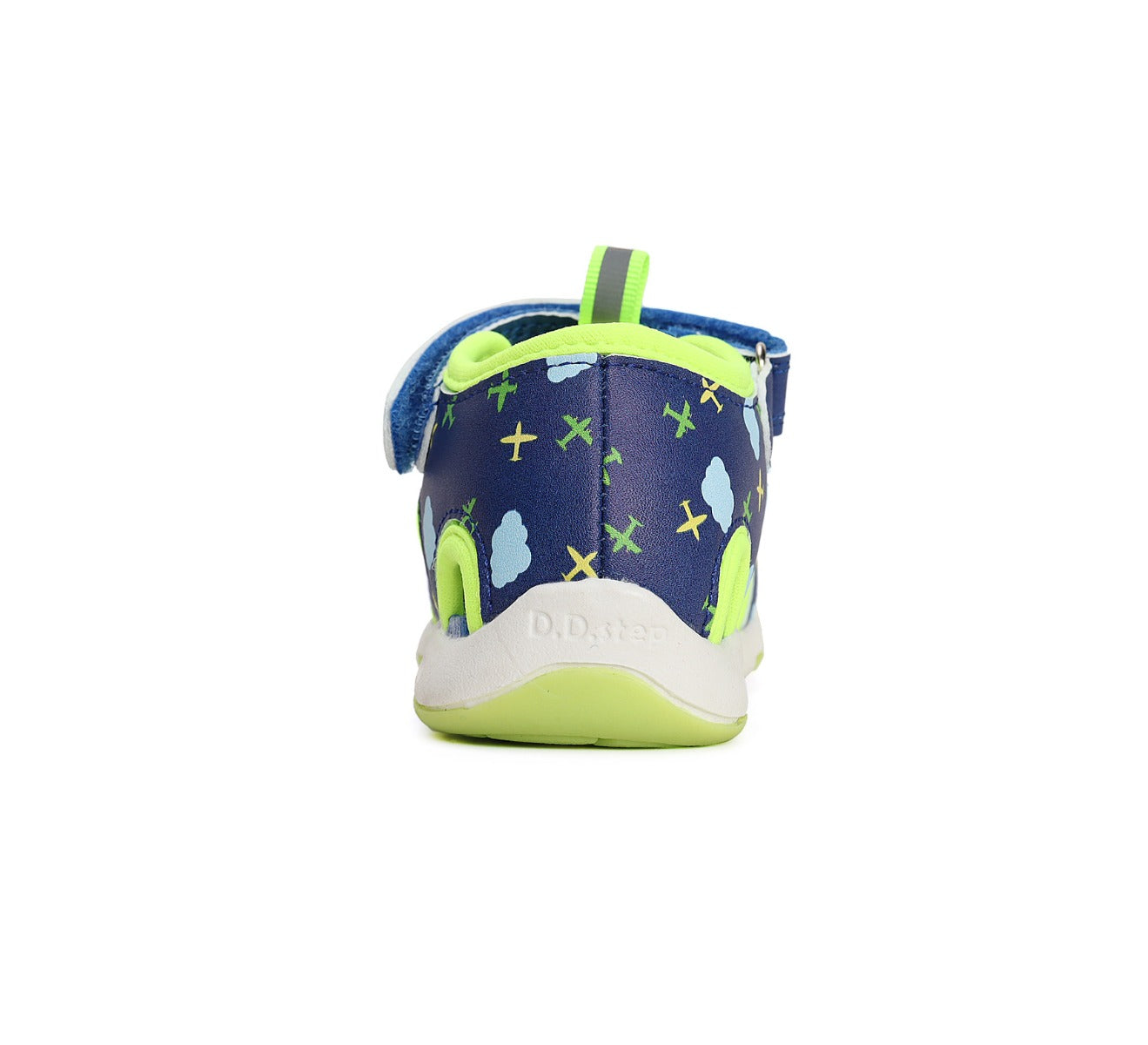 D.D.Step sandale baieti "Quick Dry" 20-25 Calypso Sky cu avioane