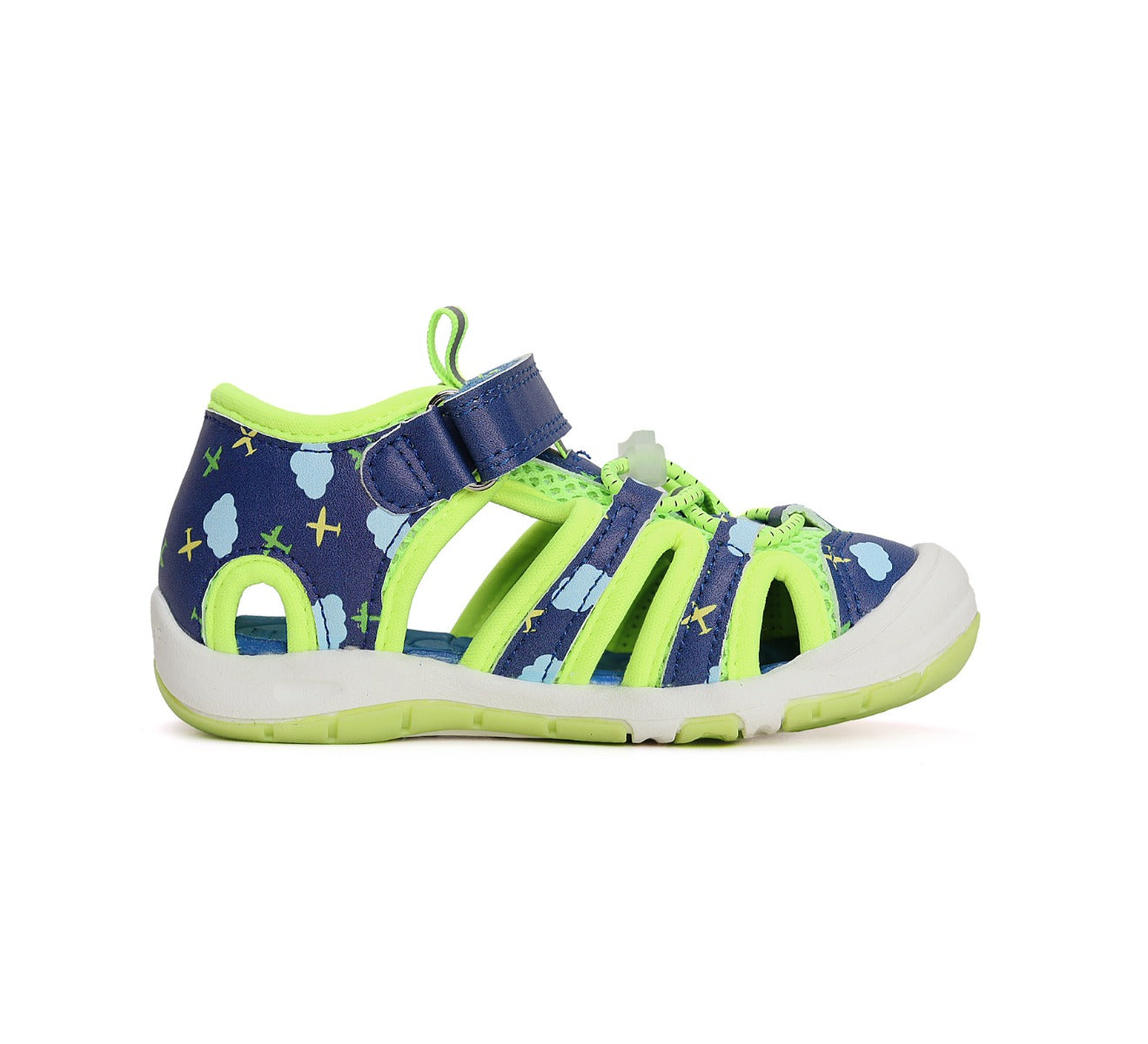 D.D.Step sandale baieti "Quick Dry" 20-25 Calypso Sky cu avioane
