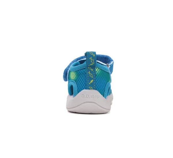 D.D.Step sandale baieti "Quick Dry" 20-25 Marine cu pesti