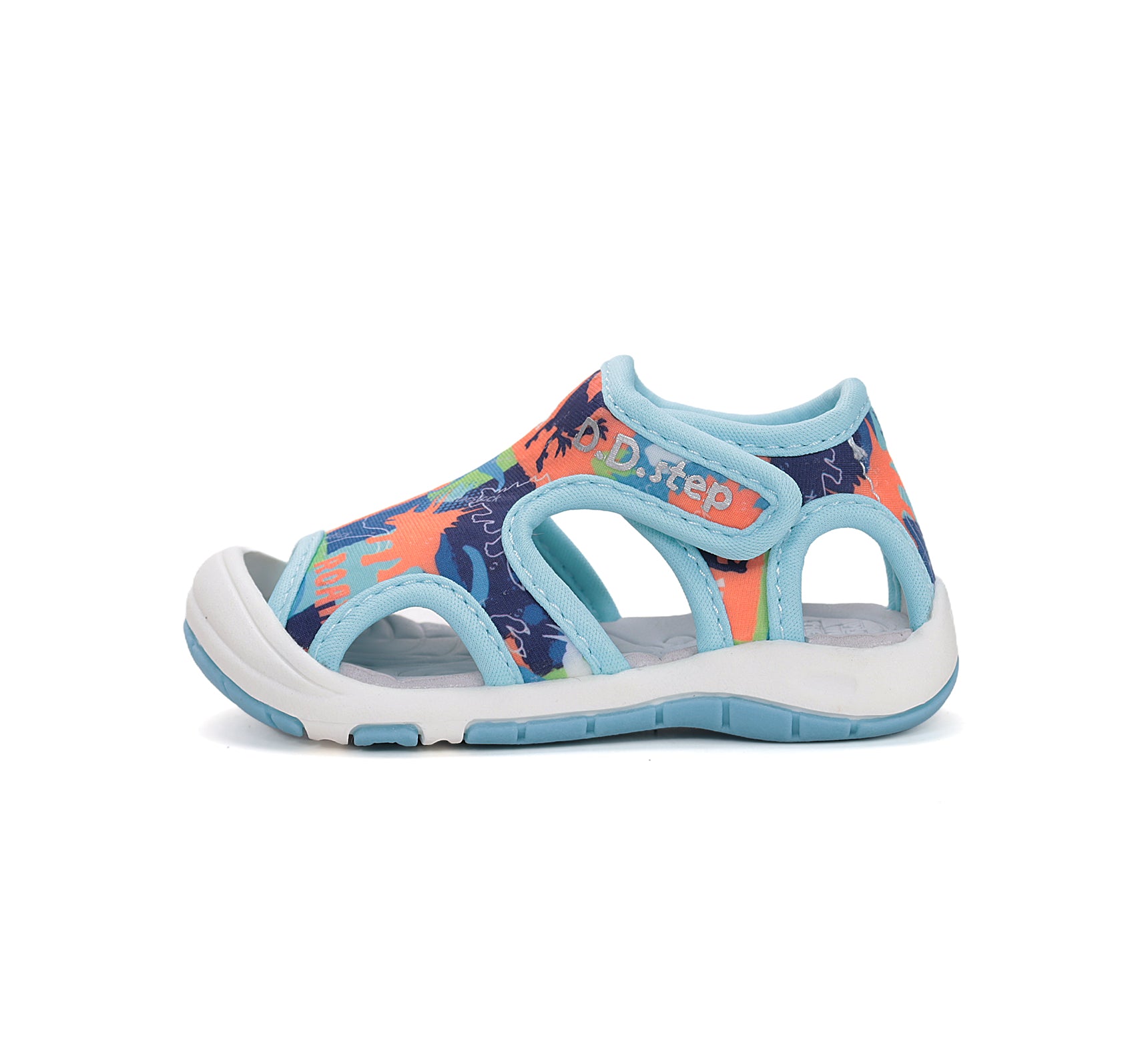 D.D.Step sandale baieti "Quick Dry" 20-31 Aero Blue cu dino Imagine secundară a produsului