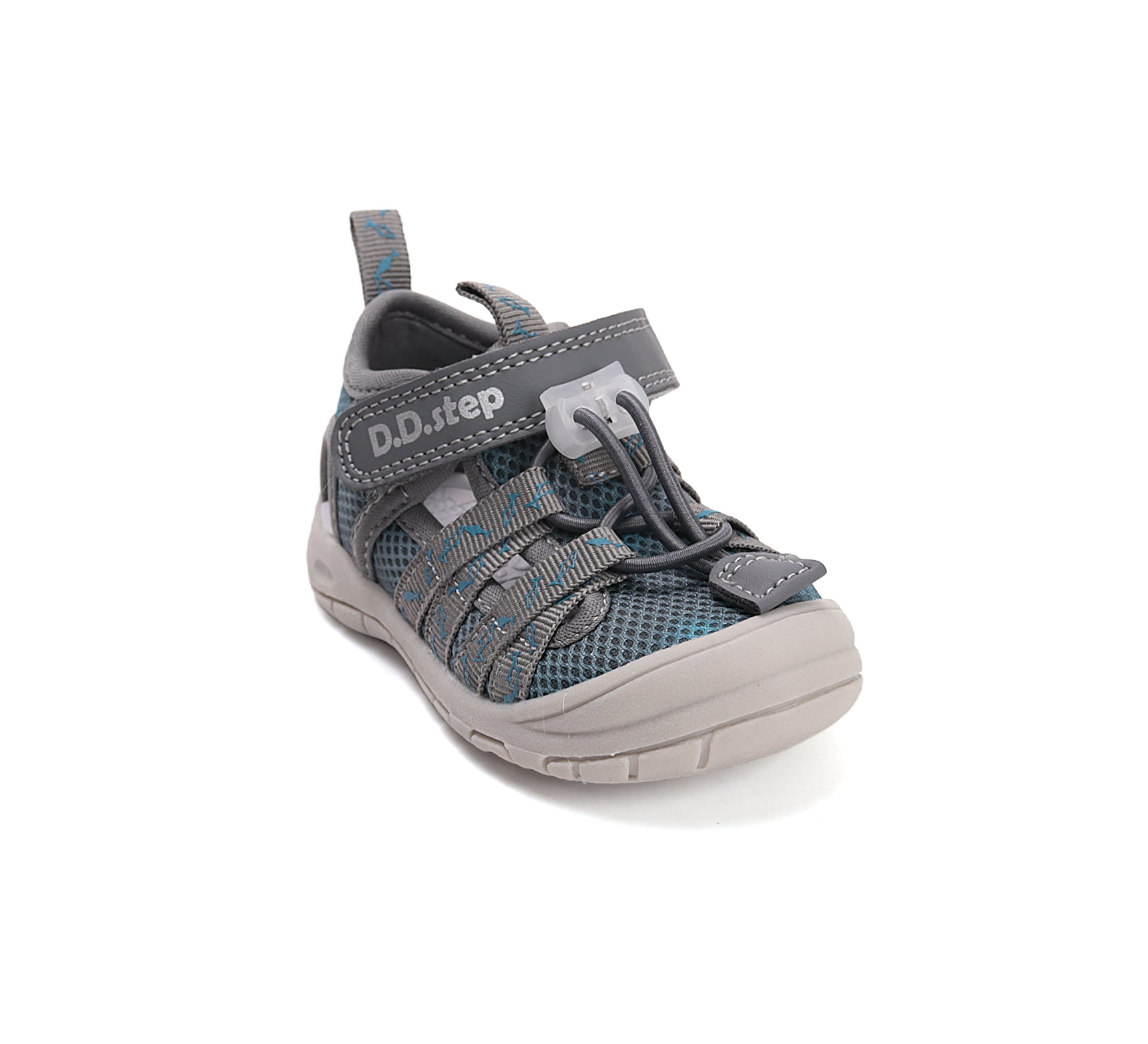 D.D.Step sandale baieti "Quick Dry" 20-31 Marine Grey cu pesti