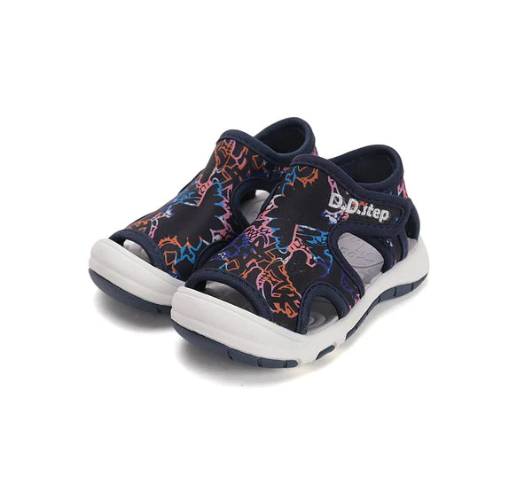 D.D.Step sandale baieti "Quick Dry" 26-31 Black cu desen Imagine principală a produsului