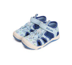 D.D.Step sandale baieti "Quick Dry" 26-31 Sky Blue cu dino