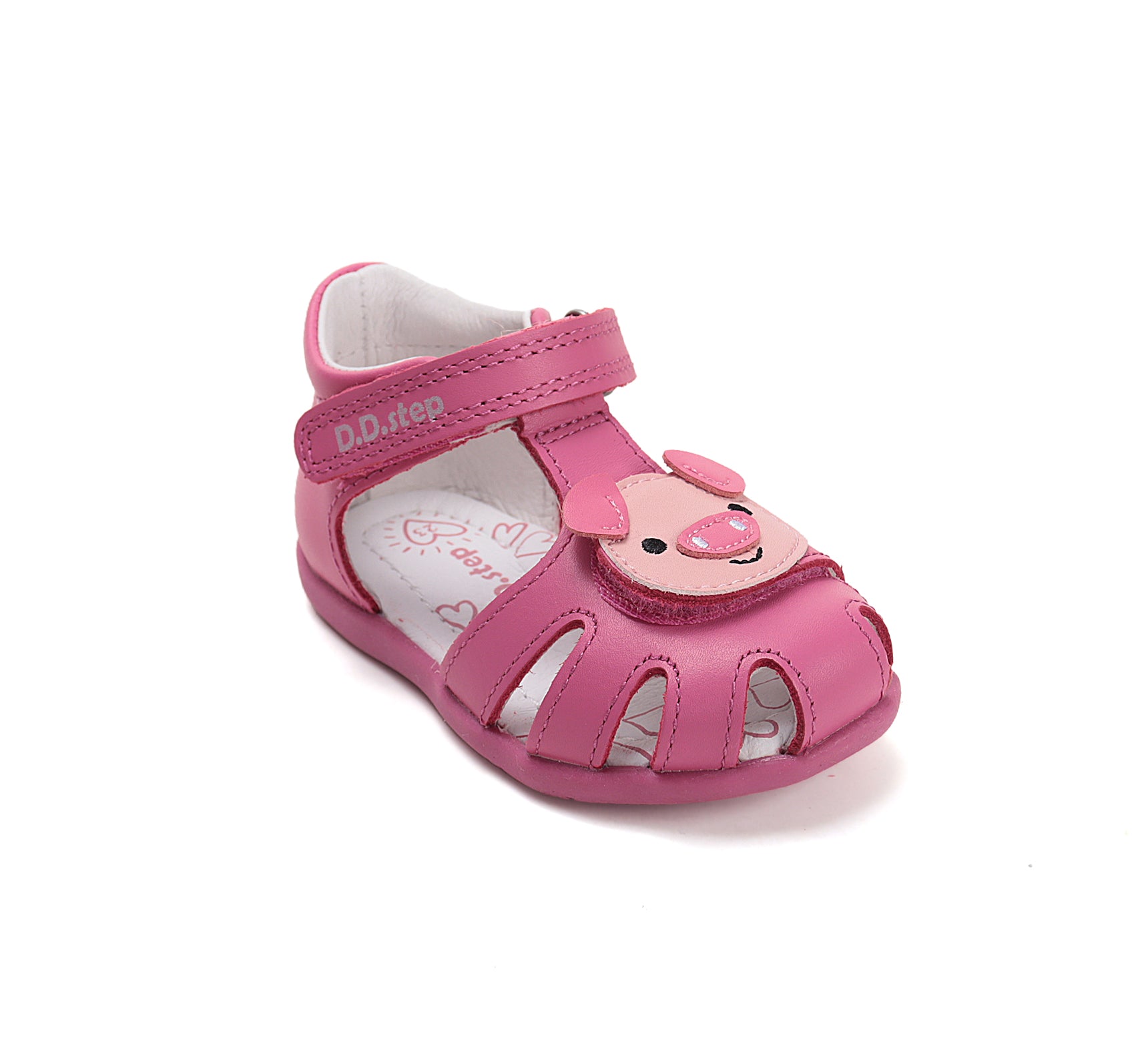 D.D.Step sandale fete 18-25 Hot Pink cu purcelus