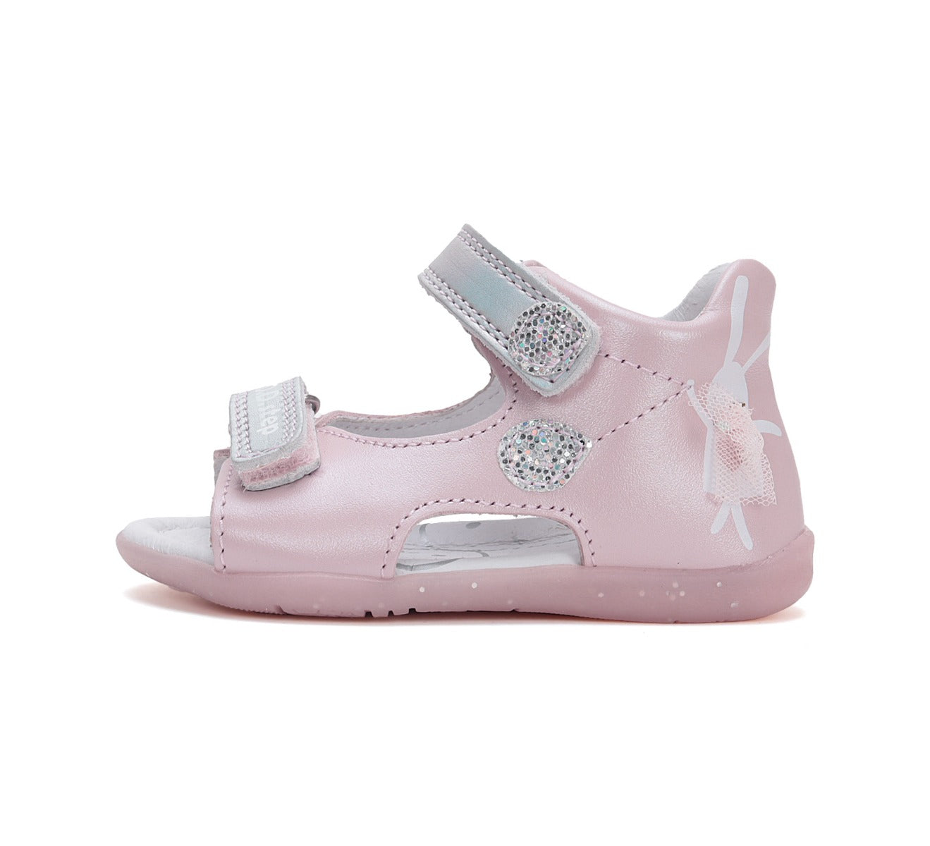 D.D.Step sandale fete 19-24 Baby Pink cu iepuras Imagine secundară a produsului
