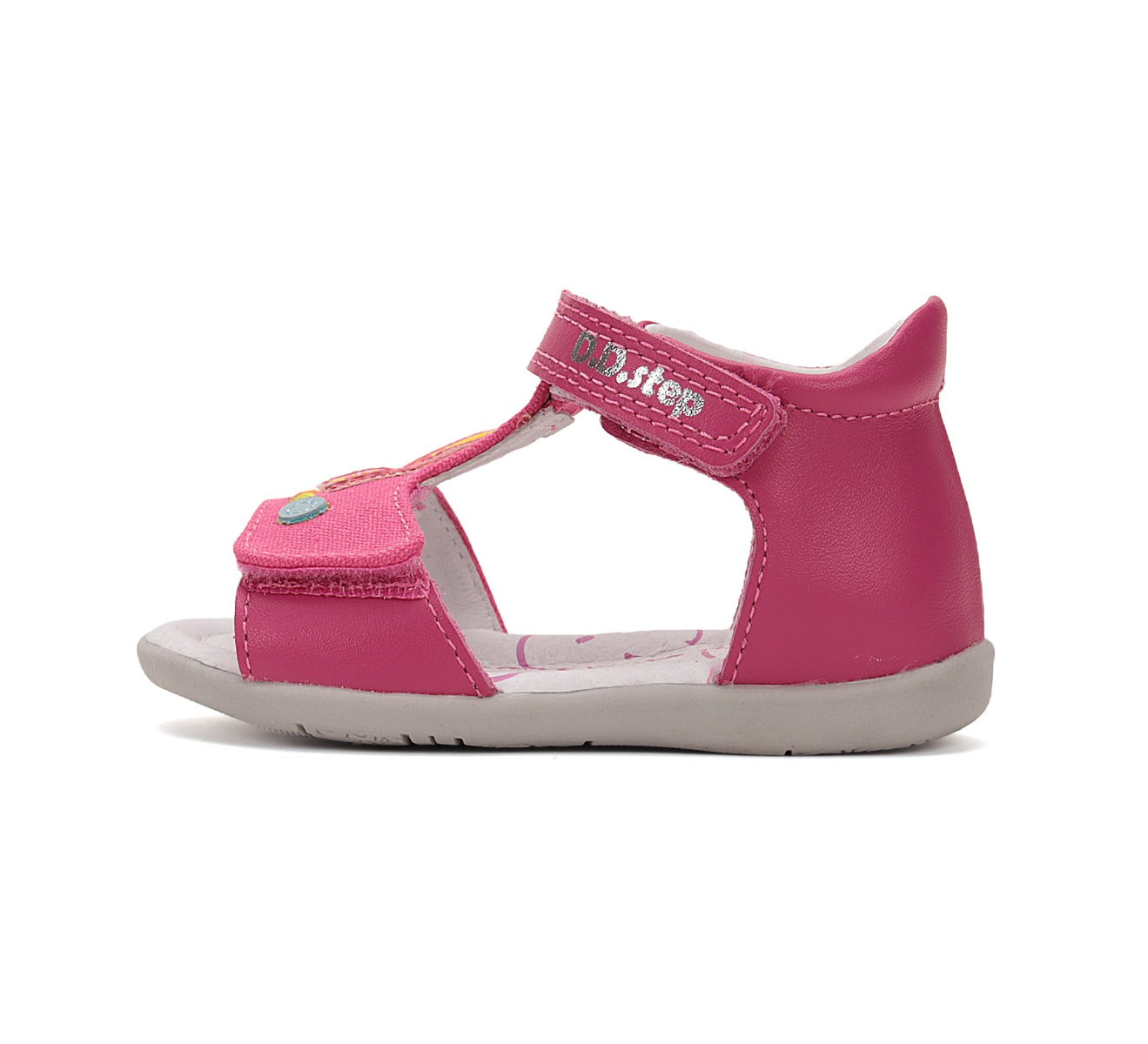 D.D.Step sandale fete 19-24 Dark Pink cu iepuras