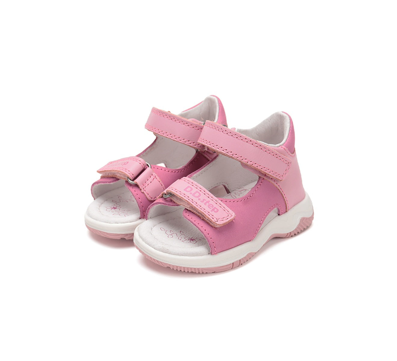 D.D.Step sandale fete 19-24 Dark Pink cu roz