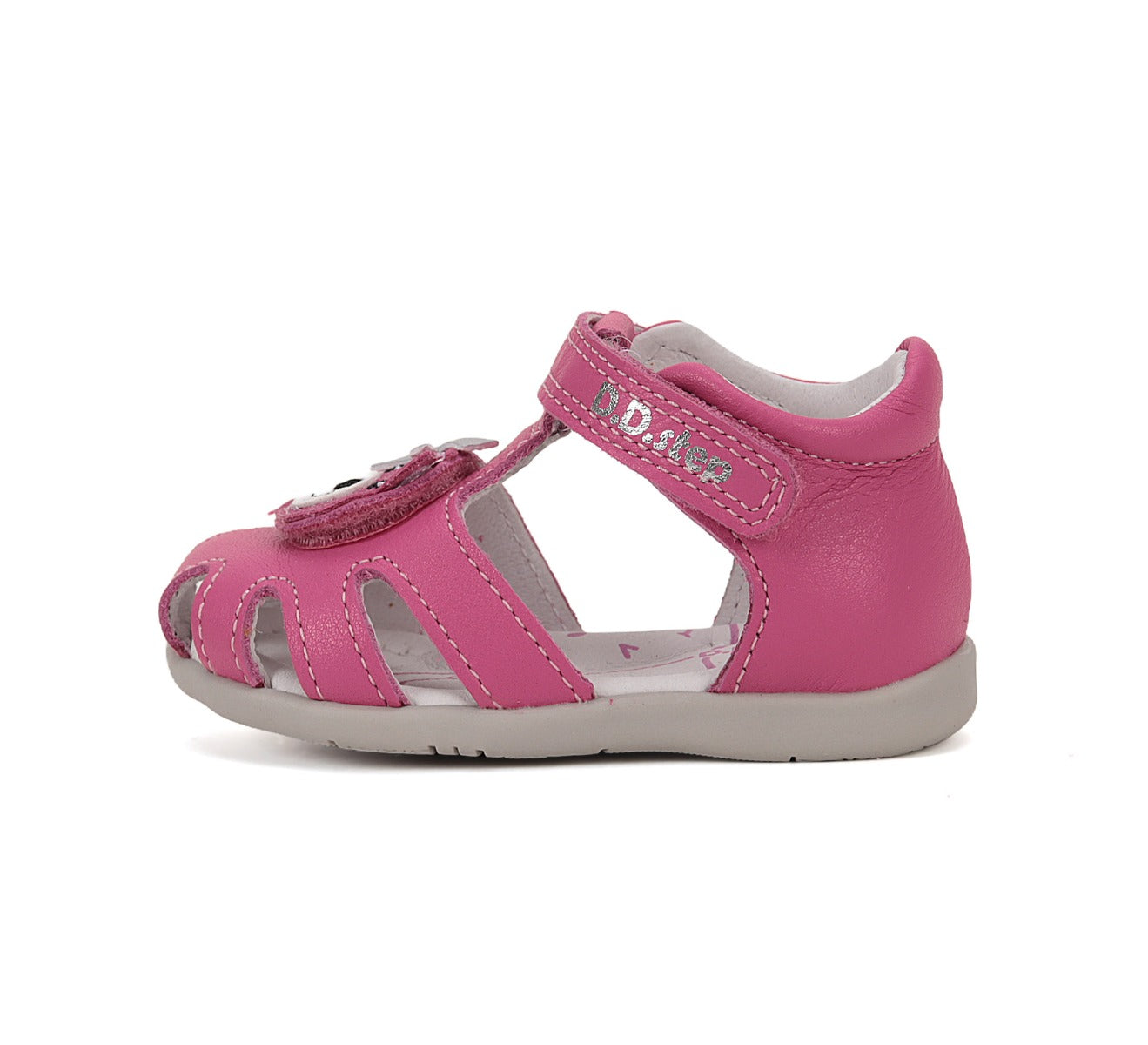 D.D.Step sandale fete 19-24 Dark Pink cu ursulet