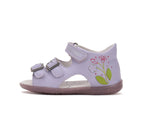 D.D.Step sandale fete 19-24 Mauve cu flori