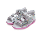 D.D.Step sandale fete 19-24, Silver cu comete