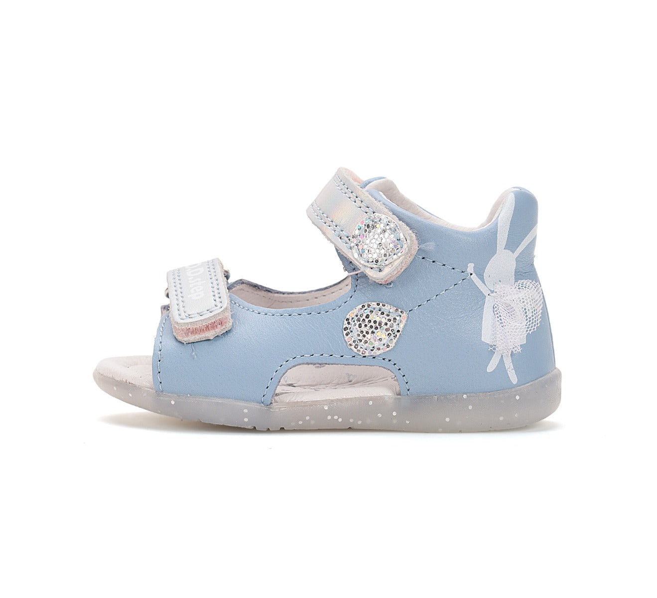 D.D.Step sandale fete 19-24 Sky Blue cu iepuras
