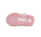 D.D.Step sandale fete 19-24 White cu floaricele argintii