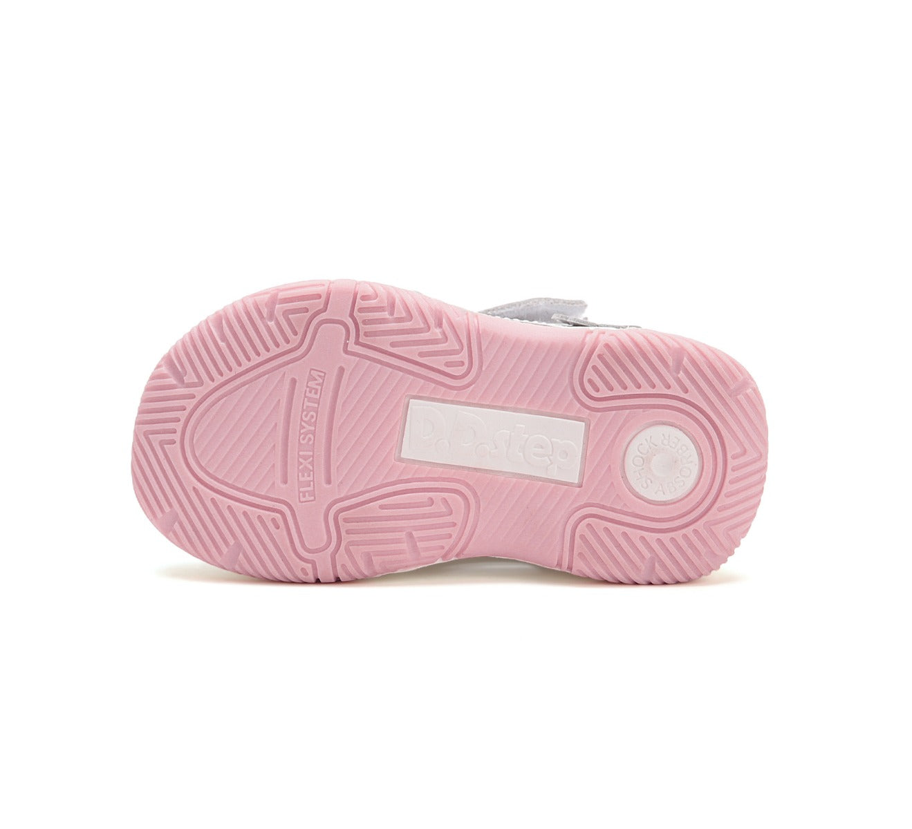 D.D.Step sandale fete 19-24 White cu floaricele argintii