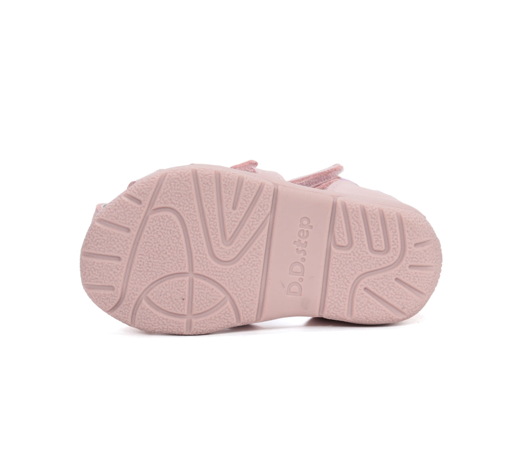 D.D.Step sandale fete piele 20-25 Baby Pink cu floare
