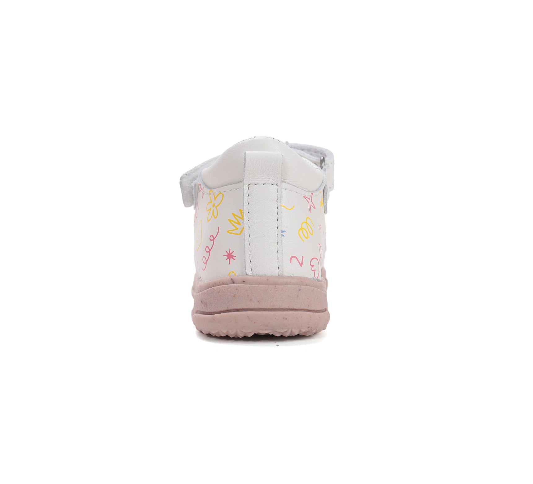 D.D.Step sandale fete 20-25 White cu desene