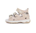 D.D.Step sandale fete 19-24 Cream cu unicorn