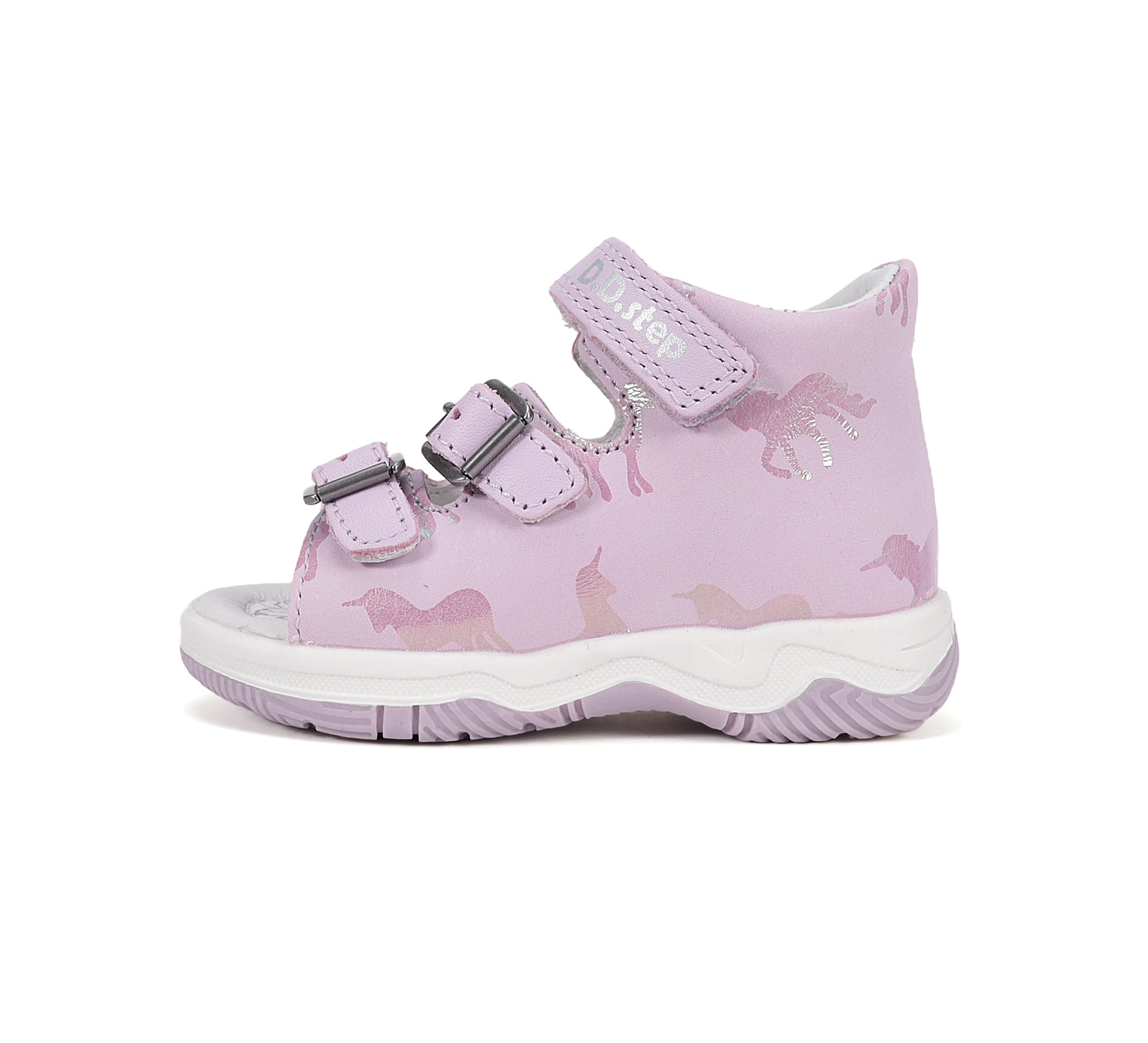 D.D.Step sandale fete 25-30 Lila cu unicorn Imagine secundară a produsului