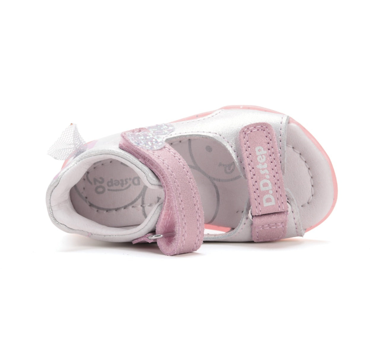 D.D.Step sandale fete 25-30 Silver cu iepuras