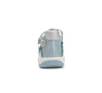 D.D.Step sandale fete 25-30 Sky Blue cu floaricele argintii