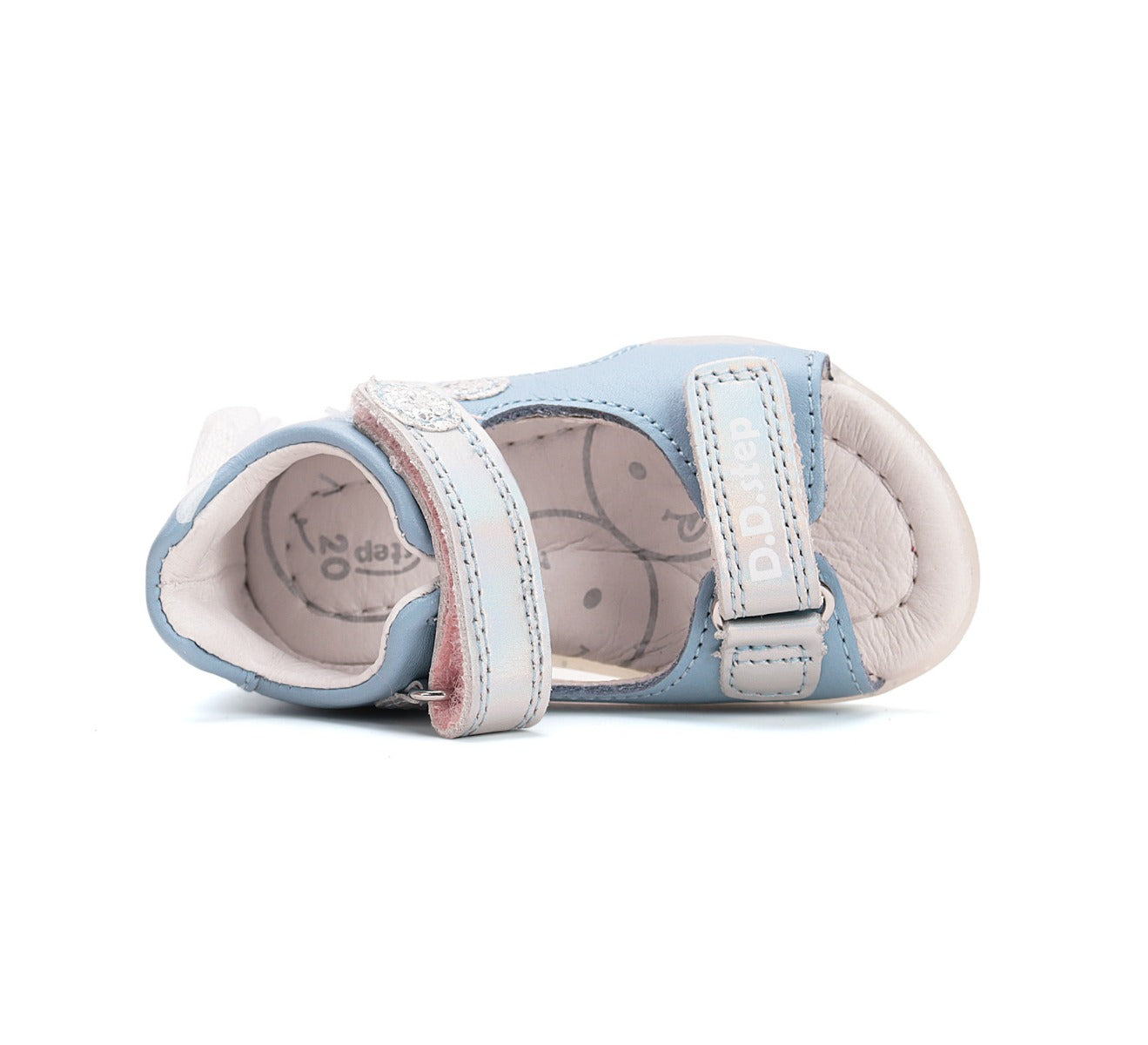 D.D.Step sandale fete 25-30 Sky Blue cu iepuras