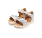 D.D.Step sandale fete 25-30 White cu frunza (Copie)