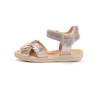 D.D.Step sandale fete 26-31 Gold cu inimioare