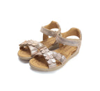 D.D.Step sandale fete 26-31 Gold cu inimioare