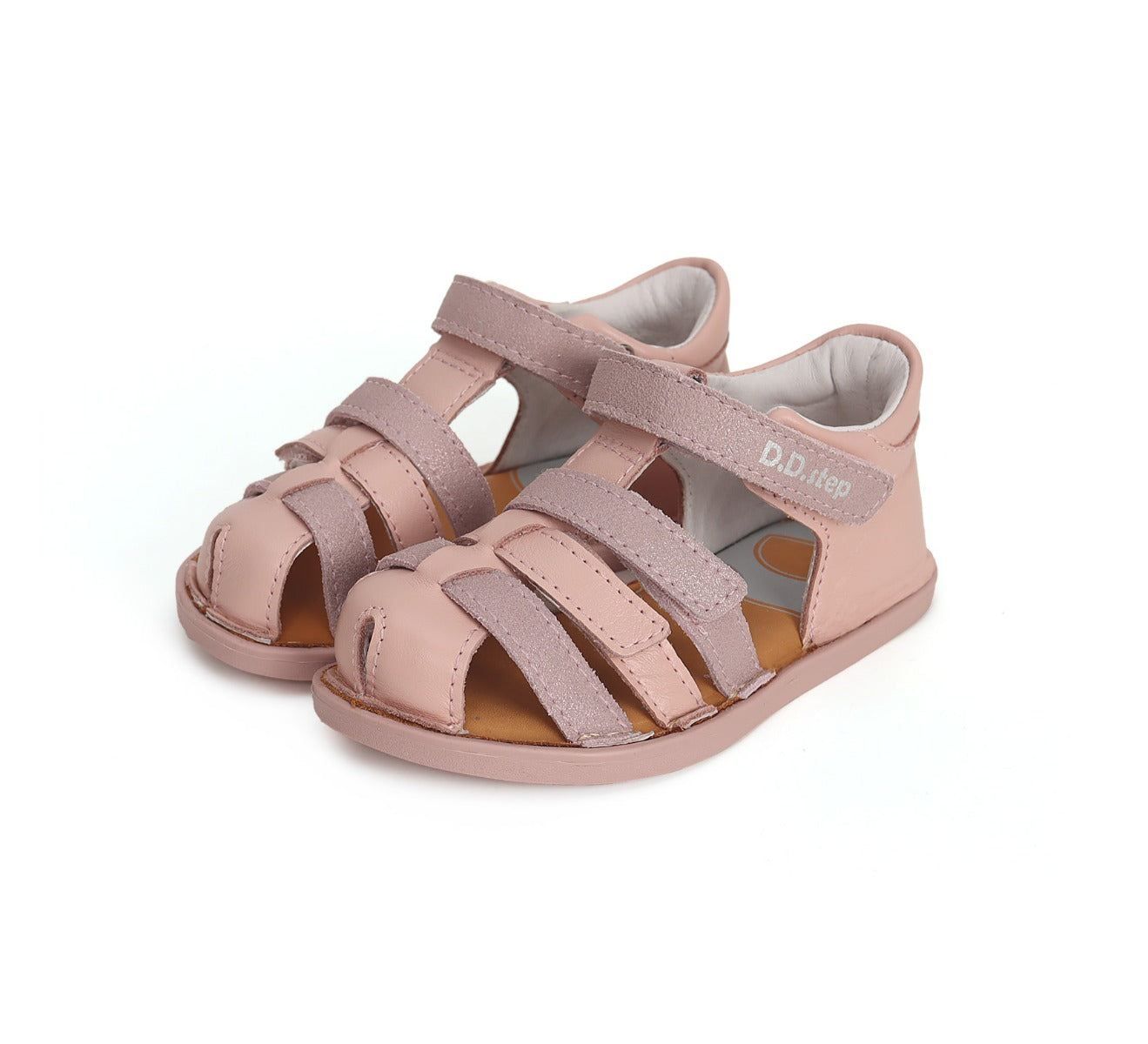 D.D.Step sandale fete Barefoot 26-31, Pink simplu