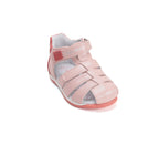 D.D.Step sandale fete piele 20-25 Baby Pink cu coral