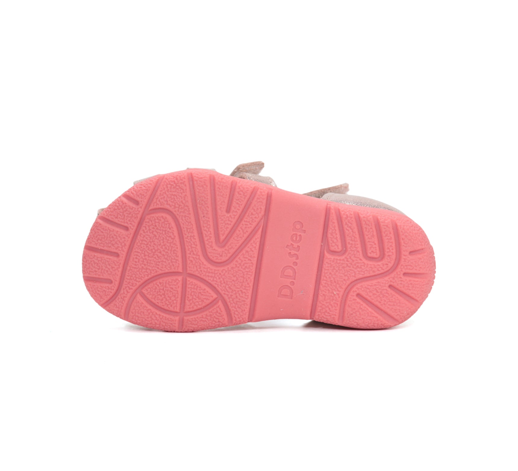 D.D.Step sandale fete piele 20-25 Gold cu floare