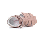 D.D.Step sandale fete piele 20-25 Rose Gold cu pudrat