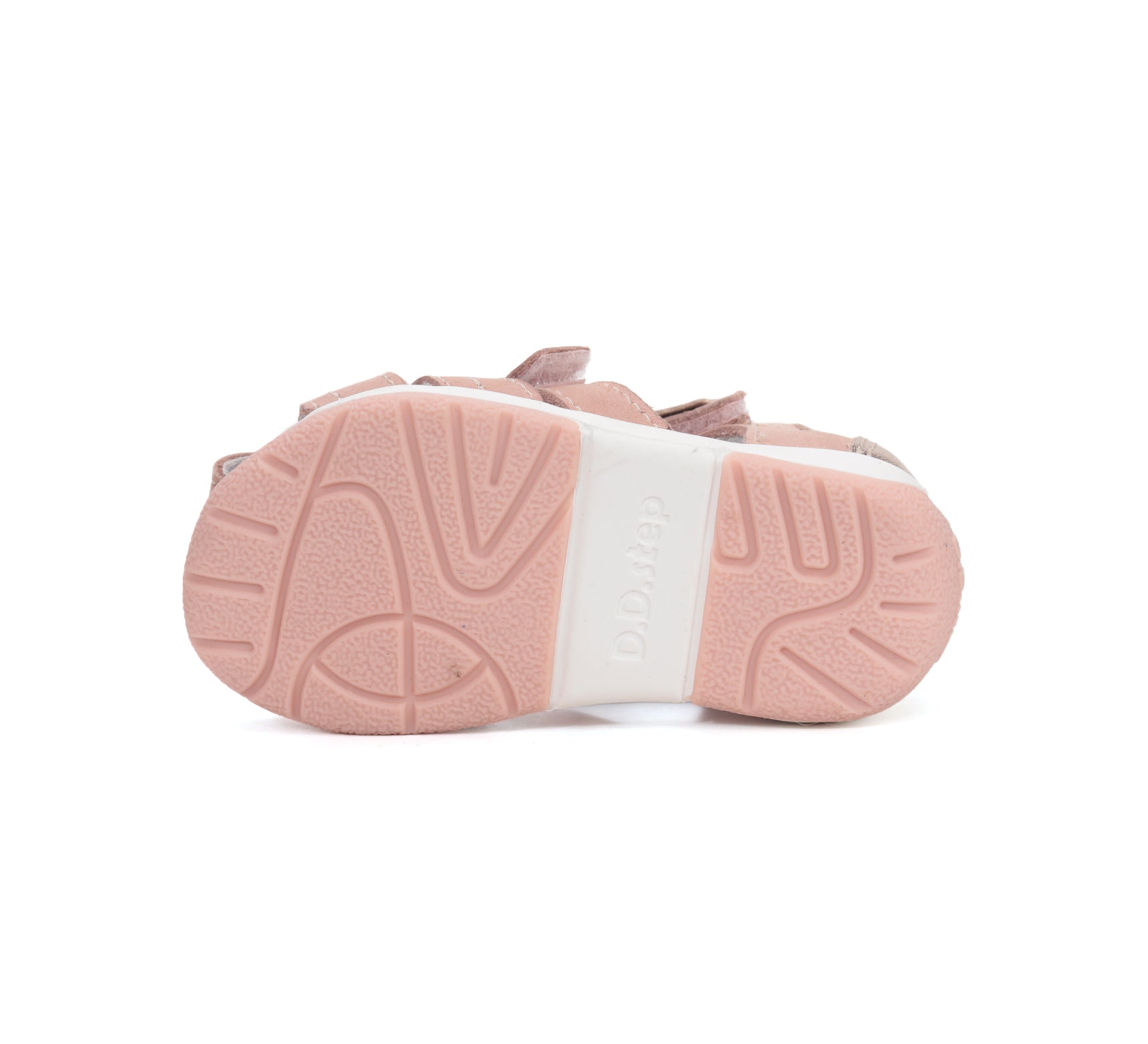 D.D.Step sandale fete piele 20-25 Rose Gold cu pudrat