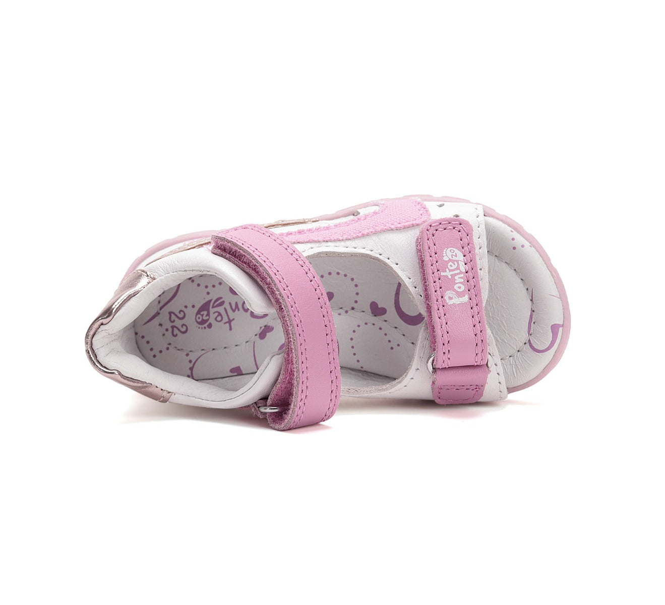 D.D.Step sandale fete Ponte20 supinati 28-33 White cu roz