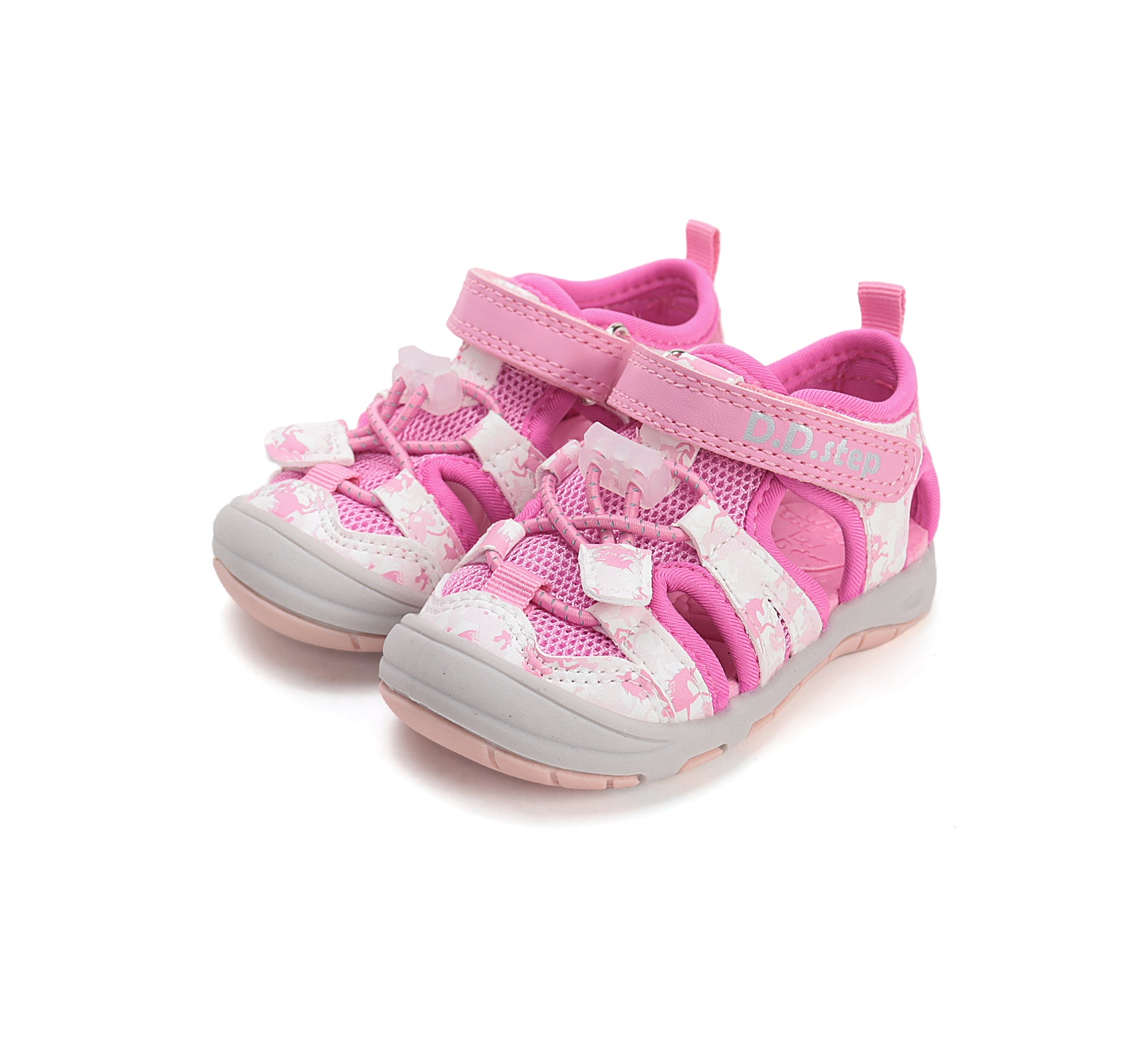 D.D.Step sandale fete "Quick Dry" 20-31 Hot Pink cu unicorn Imagine principală a produsului