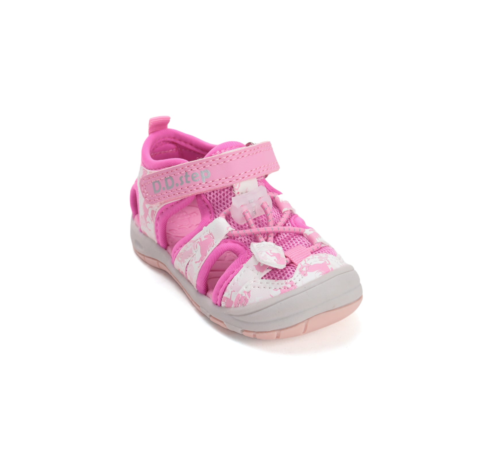 D.D.Step sandale fete "Quick Dry" 20-31 Hot Pink cu unicorn