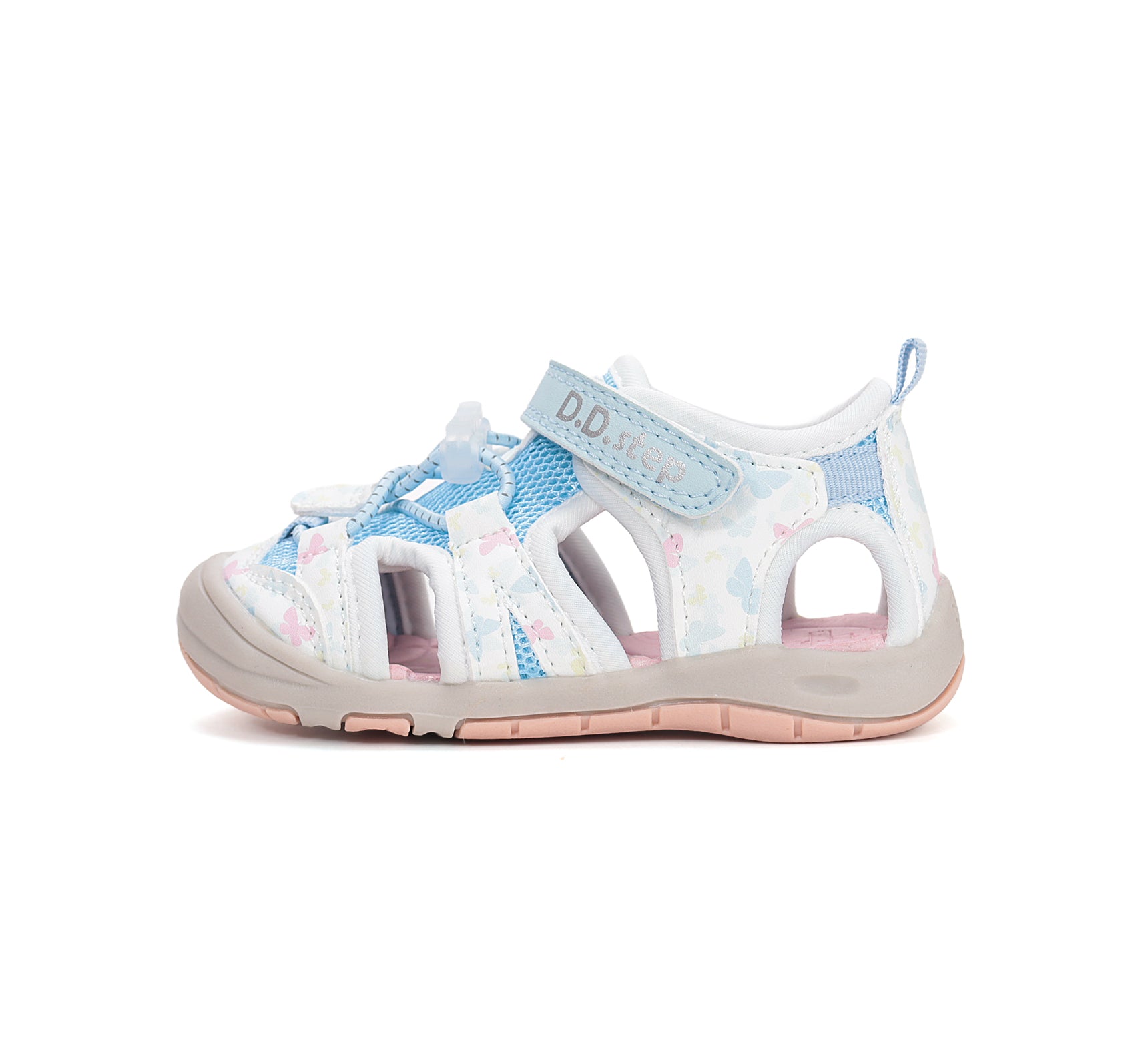 D.D.Step sandale fete "Quick Dry" 20-31 White cu fluturas
