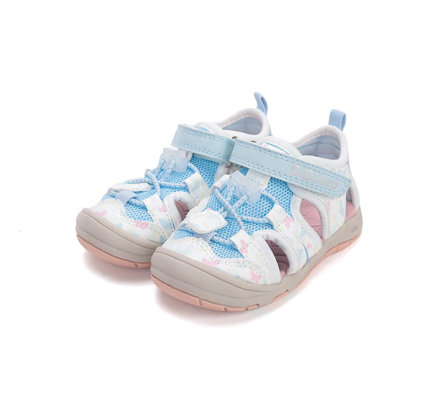 D.D.Step sandale fete "Quick Dry" 20-31 White cu fluturas Imagine principală a produsului